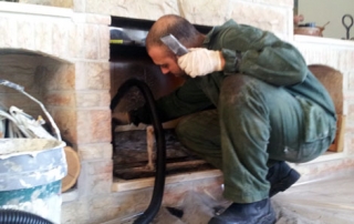 ניקוי ארובת קמין